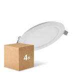 Flerpack 4x Ledvance LED Downlight Comfort DN105 6W 420lm 120D - 830 Varm Vit | 118mm 