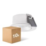Flerpack 10x Ledvance LED Spot Air Adjust Aluminium Vit 4W 320lm 36D - 930 Varm Vit | Utskärning   68mm - IP23 - Bästa färgåtergivning - Dimbar