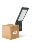 Flerpack 4x Steinel LED Strålkastare XLED Home Antracit 10.5W 550lm - 830 Varm Vit | IP44 - Rörelsesensor - Symmetrisk