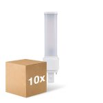 Flerpack 10x Ledvance Dulux-D LED 7W - 840 Kallvit | 2-Stift - Ersättare 18W