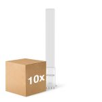 Flerpack 10x Noxion Lucent PL-S LED  6W - 830 Varm Vit | 4-Stift - Ersättare 11W