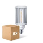 Flerpack 6x Philips TrueForce LED E27 HPL Klar 28W 4000lm 360D - 840 Kallvit | Ersättare 125W
