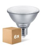 Flerpack 6x Philips Master Value LED Lampa Reflektor E27 PAR30S 9.5W 760lm 25D - 930 Varm Vit | Bästa Färgåtergivning - Dimbar - Ersättare 75W