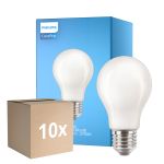 Flerpack 10x Philips Corepro LED Lampa E27 Päron Matt 10.5W 1521lm - 827 Extra Varm Vit | Ersättare 100W