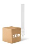 Flerpack 10x Noxion Lucent PL-S LED  6W - 830 Varm Vit | 2-Stift - Ersättare 11W