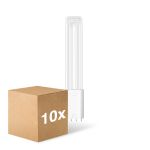 Flerpack 10x Ledvance Dulux-L LED 8W - 840 Kallvit | 4-Stift - Ersättare 18W