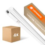 Flerpack 4x Ledvance LED Allmänbruksarmatur Linear Kompakt Växla 14W 1500lm - 840 Kallvit | 120cm