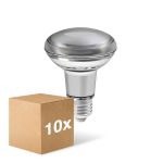 Flerpack 10x Ledvance Performance LED Spot E27 R80 8.5W 670lm 36D - 827 Extra Varm Vit | Dimbar - Ersättare 100W