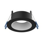 Noxion LED Spot Ares Djup ring Svart - med Inre Ring Vit | Utskärning   68mm - incl. GU10 Fitting