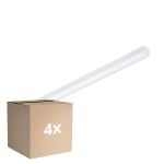 Flerpack 4x Philips LED Allmänbruksarmatur CoreLine Vit 25W/37W 3500lm/5200lm - 830-840 CCT| 150cm - Ersättare 2x58W