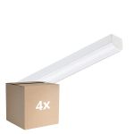 Flerpack 4x Philips LED Allmänbruksarmatur CoreLine Vit 10.8W/17W 1500lm/2400lm - 830-840 CCT | 60cm - Ersättare 2x18W