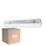 Flerpack 4x Ledvance LED Fukttät Armatur MT Gen 3 IP65 | Passande för 1x150cm LED Rör