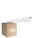 Flerpack 10x Ledvance LED Allmänbruksarmatur Linear Kompakt Växla 4W 400lm - 830 Varm Vit | 30cm
