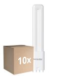 Flerpack 10x Noxion Lucent PL-L LED 7.9W 950lm - 830 Varm Vit | 4-Stift - Ersättare 18W