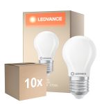 Flerpack 10x Ledvance Classic LED E27 Päron Matt 3.4W 470lm - 827 Extra Varm Vit | Dimbar - Ersättare 40W