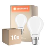 Flerpack 10x Ledvance Classic LED B22 Päron Matt 5.9W 806lm - 827 Extra Varm Vit | Ersättare 60W