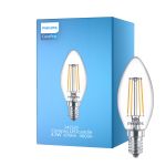 Philips Corepro LED Kronljus E14 Filament Klar 4.3W 470lm - 840 Kallvit | Ersättare 40W