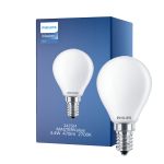 Philips Master Value LED Lustre E14 boll Matt 3.4W 470lm - 927 Extra Varm Vit | Bästa färgåtergivning - Dimbar - Ersättare 40W