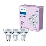 Flerpack 3x Philips LED Spot GU10 PAR16 4W 275lm 36D - 840 Kallvit