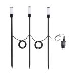 Flerpack 3x Eglo Spik Ljus Zancaro Aluminium Svart 1W 130lm - 830 Varm Vit | IP44