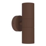 Eglo Vägglampa Tomelloso Utomhus Aluminium Rostig Up & Down | Passande för 2x GU10