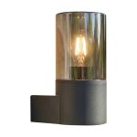 Eglo Vägglampa Cropani Svart | IP54 - Passande för 1x E27