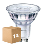 Flerpack 10x Philips Corepro LED Spot GU10 PAR16 4W 345lm 36D - 827 Extra Varm Vit | Dimbar - Ersättare 50W