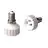 Adapter för lampsocklar E14 => GU10 VIT