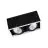 Ledvance LED Spot Fyrkant Multi Lutningsbar Svart-Vit 2x30W 5400lm 38D - 840 Kallvit | Utskärning   320x160mm