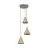 Ledvance LED Pendellampa Decor Rotting Platta Brun | Passande för 3x E27