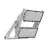 Ledvance LED Strålkastare Max Aluminium Grå 900W 140500lm 65x120D - 830 Varm Vit | IP66 - Asymmetrisk