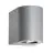 Nordlux Canto 2 Vägglampa Aluminium Grå Up & Down - 10.6W 500lm - 830 Varm Vit | IP44