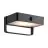 Nordlux Saulio Vägglampa Aluminium Svart 4.45W 370lm - 830 Varm Vit | IP44 - Solar