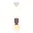Nordlux Sadie Pendellampa Composite Brun | Passande för 1x E14