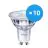 Flerpack 10x Philips Corepro LED Spot GU10 PAR16 4.6W 355lm 36D - 827 Extra Varm Vit | Ersättare 50W