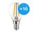 Flerpack 10x Noxion Lucent LED E14 boll Filament Klar 4.5W 470lm - 827 Extra Varm Vit | Ersättare 40W