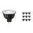 Flerpack 10x Philips Master LED Spot GU5.3 MR16 6.7W 420lm 36D - 927 Extra Varm Vit | Bästa färgåtergivning - Dimbar - Ersättare 35W