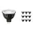 Flerpack 10x Philips Master LED Spot GU5.3 MR16 6.7W 410lm 10D - 927 Extra Varm Vit | Bästa färgåtergivning - Dimbar - Ersättare 35W