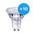 Flerpack 10x Philips Corepro LED Spot GU10 PAR16 2.7W 230lm 36D - 840 Kallvit | Ersättare 25W