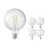 Flerpack 5x Calex Smart Tuya Wifi E27 Globe Filament 7.5W 1055lm - 818-830 Justerbar Vit | Dimbar - Ersättare 75W 