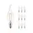 Flerpack 10x Philips Corepro LED Kronljus E14 Bøyd spiss Filament Klar 2W 250lm - 827 Extra Varm Vit | Ersättare 25W