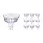 Flerpack 10x Philips Master LED Spot GU5.3 MR16 5.8W 345lm 36D - 922-927 Dim To Warm | Bästa Färgåtergivning - Dimbar - Ersättare 35W