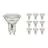 Flerpack 10x Noxion LED Spot GU10 PAR16 4.8W 450lm 36D - 827 Extra Varm Vit | Ersättare 65W