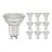 Flerpack 10x Noxion LED Spot GU10 PAR16 4W 345lm 36D - 830 Varm Vit | Dimbar - Ersättare 50W