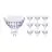 Flerpack 10x Philips Master Value LED Spot GU5.3 MR16 5.8W 450lm 60D - 927 Extra Varm Vit | Bästa färgåtergivning - Dimbar - Ersättare 35W