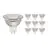 Flerpack 10x Noxion LED Spot GU5.3 MR16 4.4W 345lm 36D - 840 Kallvit | Dimbar - Ersättare 35W