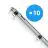 Flerpack 10x Noxion LED Allmänbruksarmatur Vattentät Poseidon V3.0 18-30W 2340-4200lm - 830-865 CCT | 120cm - Kabelgenomföring (5x2.5mm2)