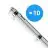Flerpack 10x Noxion LED Allmänbruksarmatur Vattentät Poseidon V3.0 35-65W 4550-9100lm - 830-865 CCT | 150cm - Kabelgenomföring (5x2.5mm2)