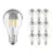 Flerpack 10x Ledvance  Classic LED E27 Päron Filament Mirror 6.5W 650lm - 827 Extra Varm Vit | Ersättare 50W