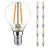 Flerpack 10x Noxion Lucent LED E14 boll Filament Klar 2.5W 250lm - 827 Extra Varm Vit | Ersättare 25W